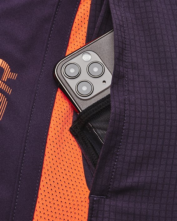 Men's UA Launch 7'' Graphic Shorts in Purple image number 4